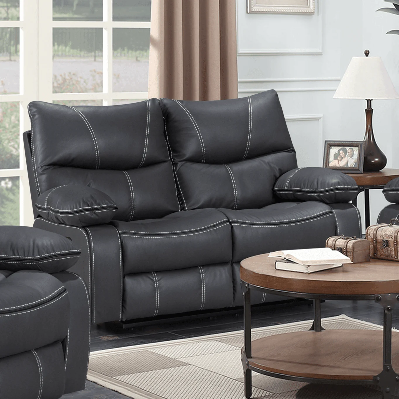 Brooke 2 Seater Recliner Lounge - Image 2