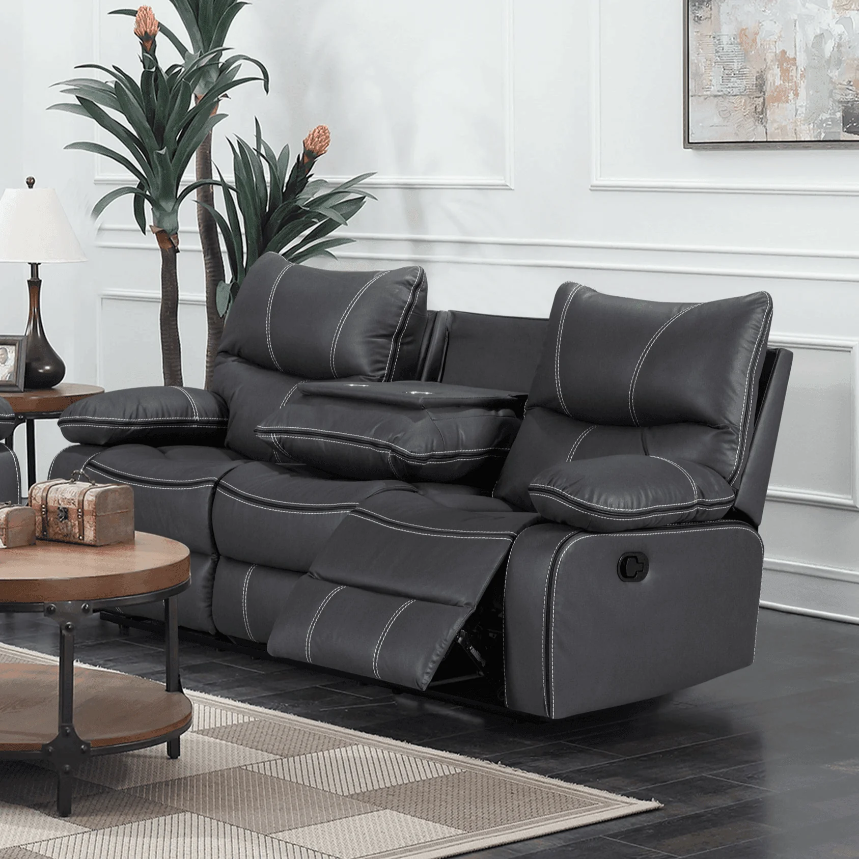 Brooke 3 Seater Recliner Lounge - Image 3