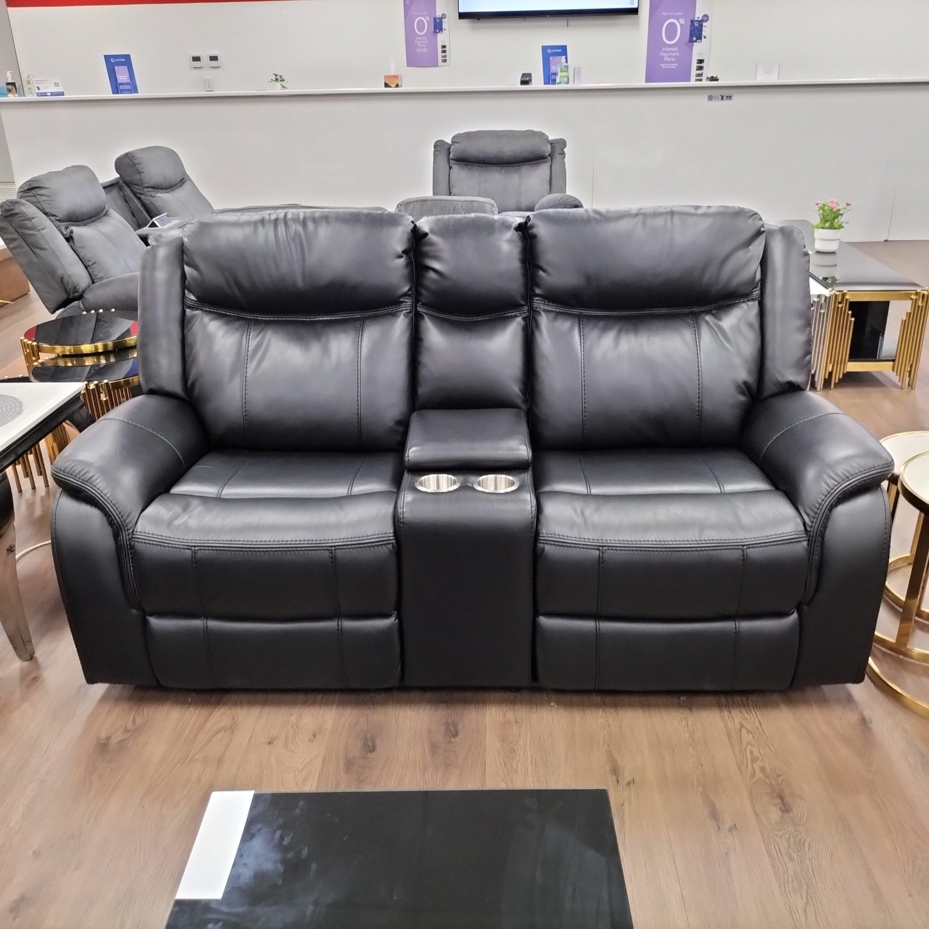 Sunshine Electric 3+2+1 Black Recliner Package - Image 4