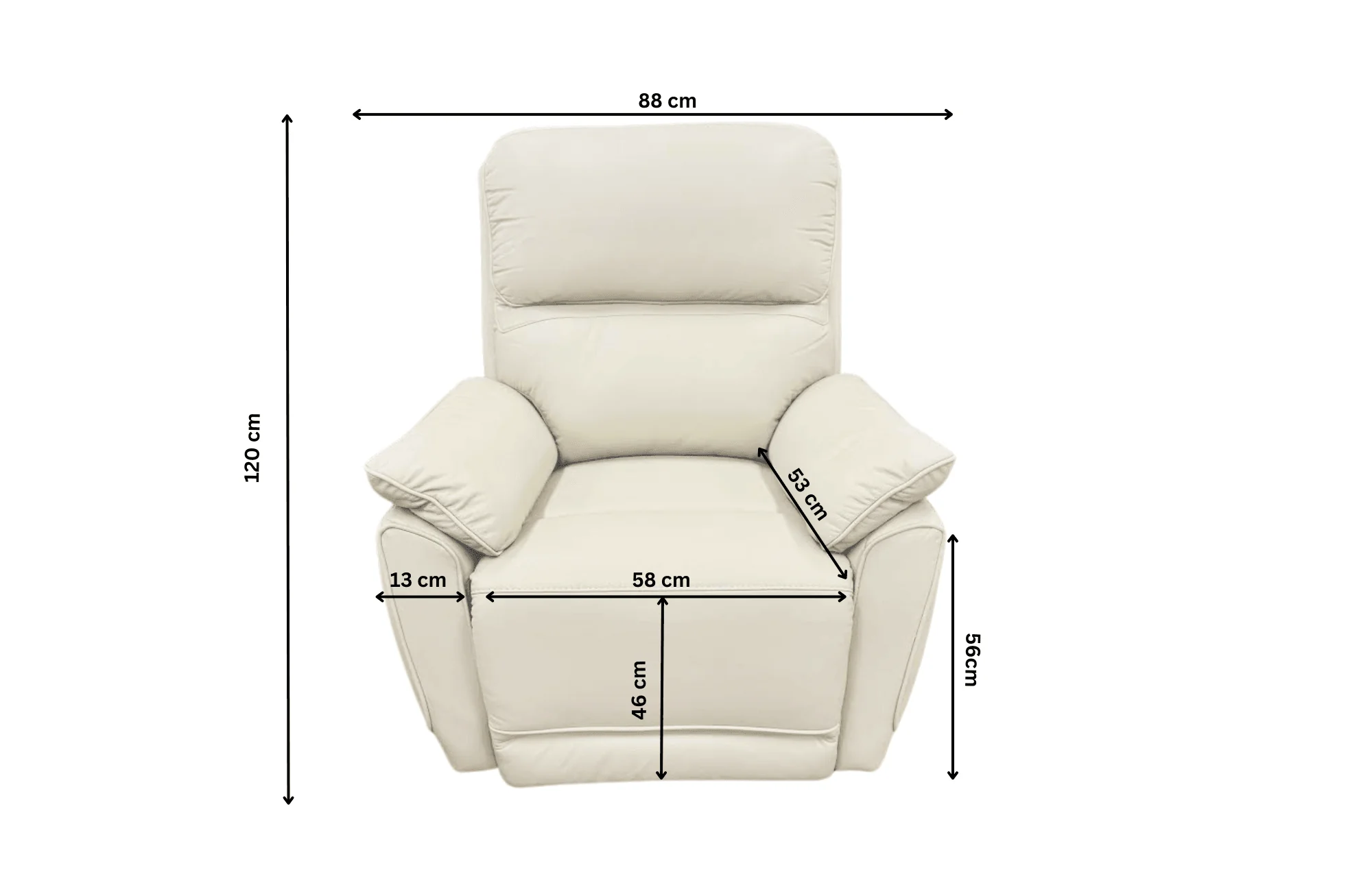 Swan Leather Recliner Chair - Image 7